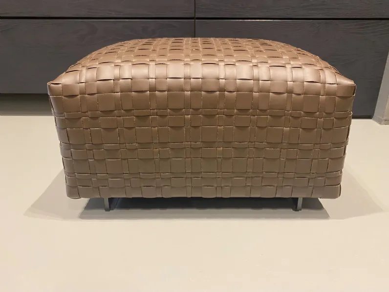 Pouf Bangkok Flexform in offerta, testa di moro, senza letto.