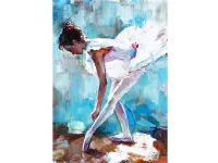 Quadro altre tipologie Ballerina turchese Pintdecor in Offerta Outlet