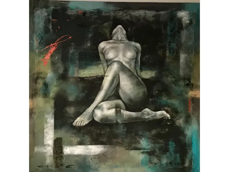 Quadro astratto dark room di rubiero marco - sikrea galleria darte Artigianale in Offerta Outlet