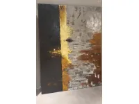 Splendido quadro astratto Quadro golden earth Artigianale a prezzo scontato