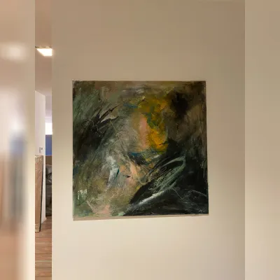 Magnifico quadro astratto Quadro moderno artigianale Artigianale a prezzo Outlet