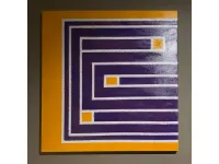 Quadro Quadro astratto giallo e viola  Collezione esclusiva a prezzi outlet