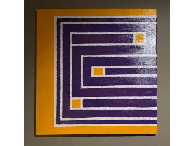 Quadro Quadro astratto giallo e viola  Collezione esclusiva a prezzi outlet