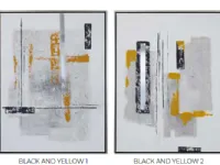 Quadro Quadro black and yellow Artigianale ad un prezzo imperdibile