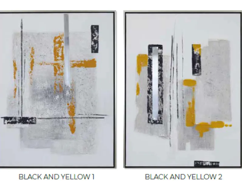 Quadro Quadro black and yellow Artigianale ad un prezzo imperdibile