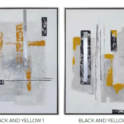 Quadro Quadro black and yellow Artigianale ad un prezzo imperdibile