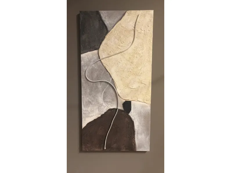 Magnifico quadro astratto Quadro terra Artigianale in Offerta Outlet