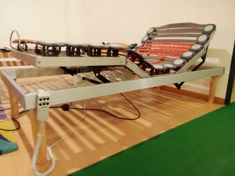 Rete letto di Falomo modello Syncroflex motore PREZZI OUTLET