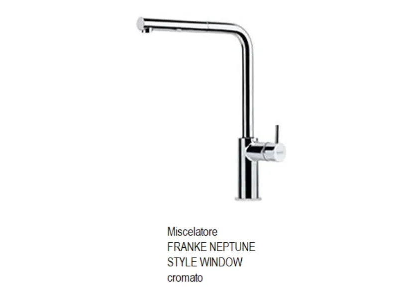 Rubinetto per il bagno di casa Neptune style window cromato Franke a prezzi convenienti