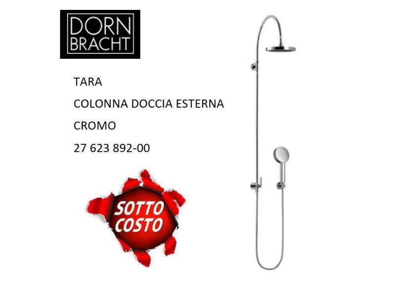 Rubinetto per il bagno di casa Dornbracht colonna doccia tara elemental 27 623 892-00 cromo Artigianale a prezzi convenienti