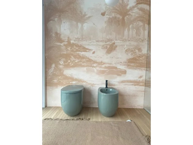 Sanitari bagno modello Milk a marchio Collezione esclusiva in Ceramica a prezzo Outlet