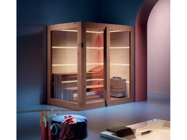Sauna in Legno Sauna aura treesse a marchio  scontata 