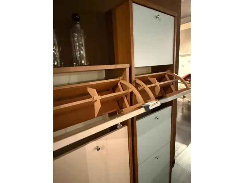 Scarpiera Scarpiera noce azzurro stile classica a marchio Artigianale