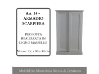 Scarpiera modello Armadio scarpiera piccolo in legno Mirandola nicola e cristano in stile classico scontata