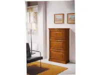 Scarpiera modello Scarpiera in legno massello a 4 scomparti in promo-sconto del 50% Artigianale in legno a prezzo scontato