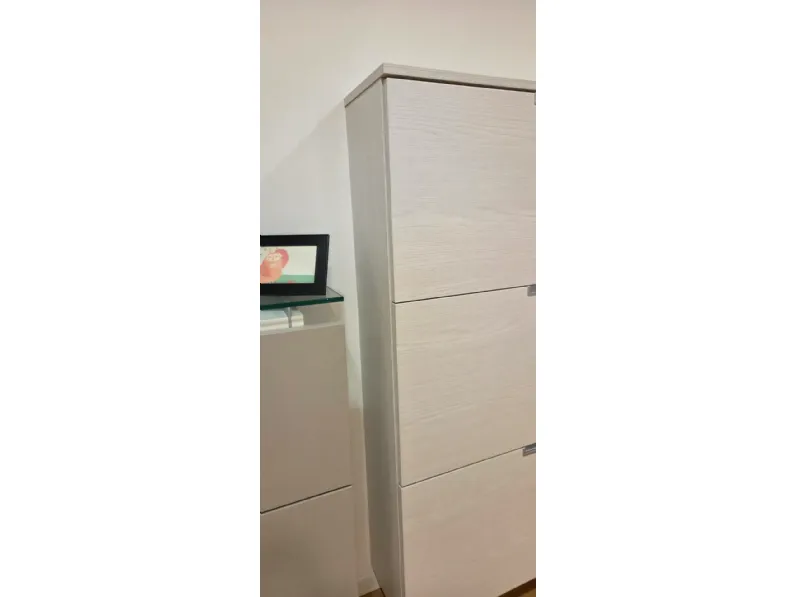 Scarpiera modello Scarpiera minima olmo chiaro  di Birex in melaminico in Offerta Outlet