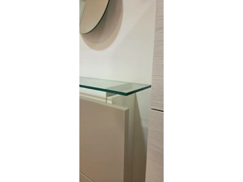 Scarpiera in laccato opaco Scarpiera hosoi mensola vetro e base  di Birex in offerta