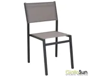 Arredo giardino Outlet etnico: sedia modello Sedia avana alluminio SCONTATA
