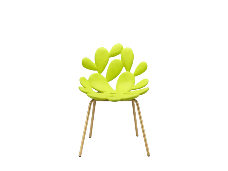 Sedia per l'esterno  sedia filicudi ottone e giallo  set 2 pezzi a marchio Qeeboo in offerta 