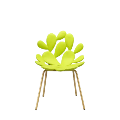 Sedia da giardino  sedia filicudi ottone e giallo  set 2 pezzi a marchio Qeeboo a prezzi convenienti 