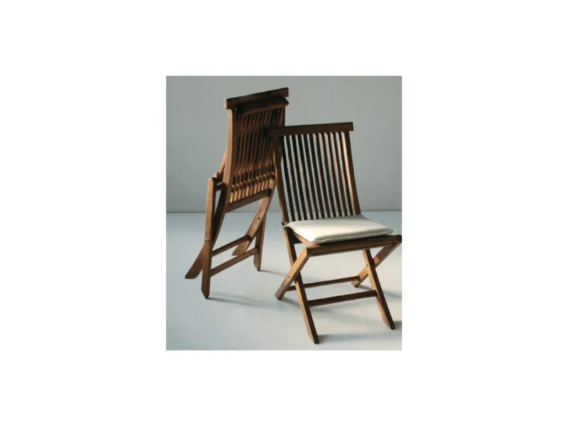 Sedia per l'esterno modello Folding chair pieghevole art. 1821/3 La seggiola a prezzo scontato