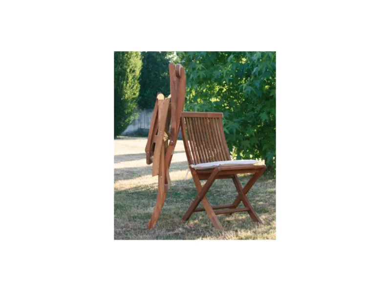 Sedia per l'esterno modello Folding chair pieghevole art. 1821/3 La seggiola a prezzo scontato