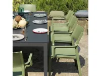 Sedia Sedia con braccioli trill verde da giardino a marchio Nardi a prezzi outlet