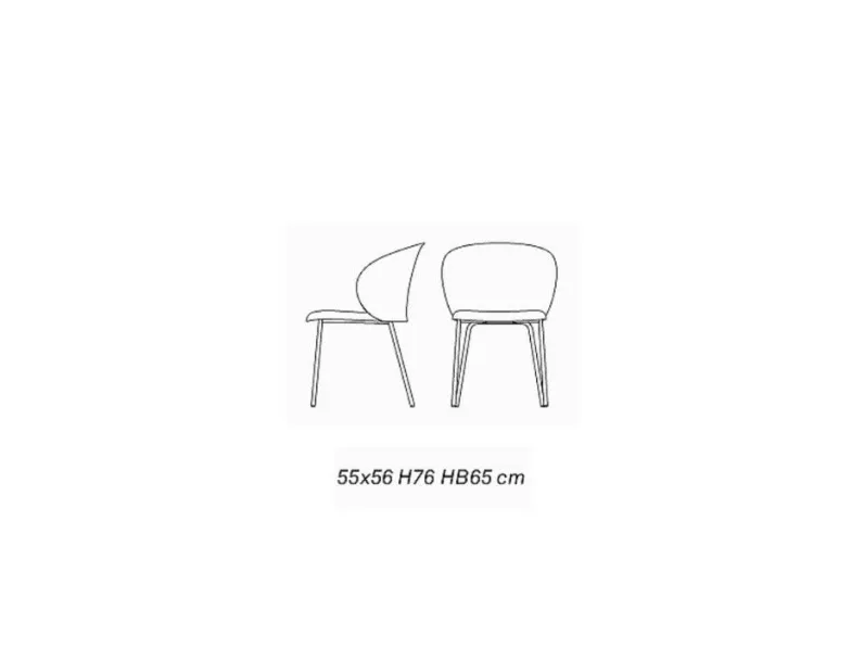 Sedia da giardino Tuka outdoor (set 4 pezzi) a marchio Connubia a prezzi convenienti 