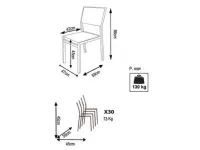Sedia Sedia avana antracite - cosma per l'esterno a marchio Cosma outdoor living con forte sconto