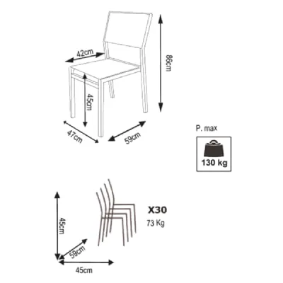 Sedia da giardino Sedia avana antracite - cosma Cosma outdoor living a prezzi convenienti