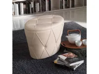 Pouf ellittico con seduta capitonn Pinko 