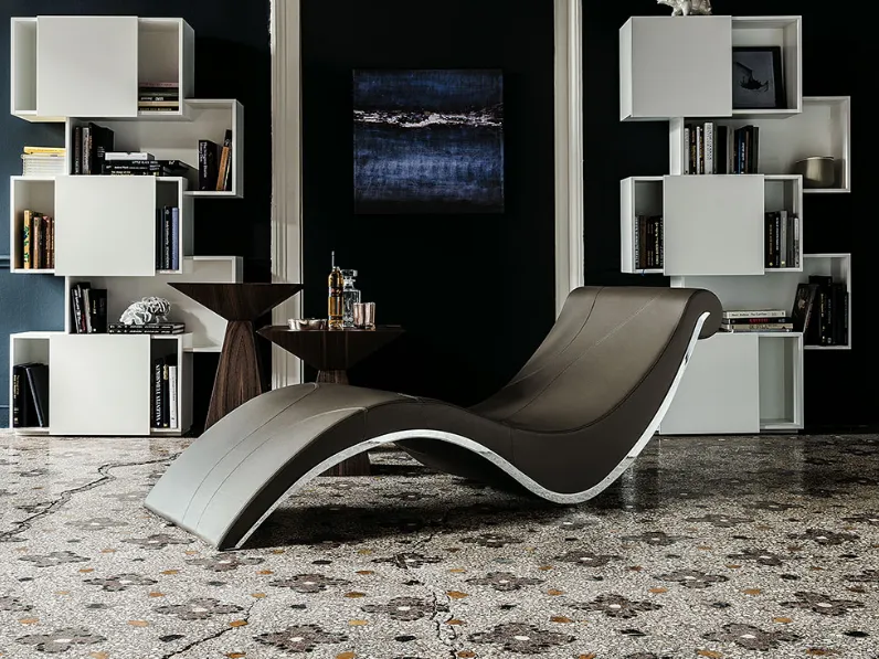 Chaise longue di design curva Sylvester di Cattelan 