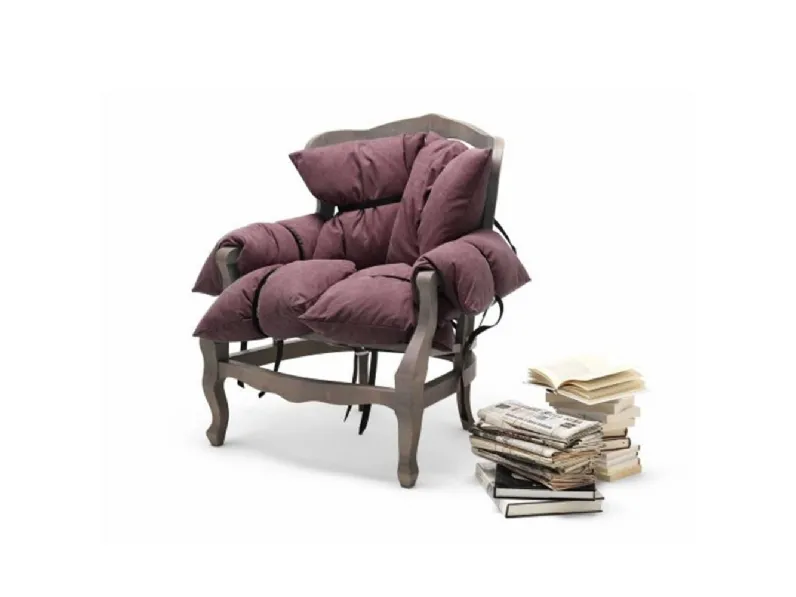 Sedia da soggiorno 7pillows Mogg a prezzo Outlet 
