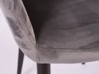 Sedia Cecilia da soggiorno realizzata in tessuto scontata del 43%