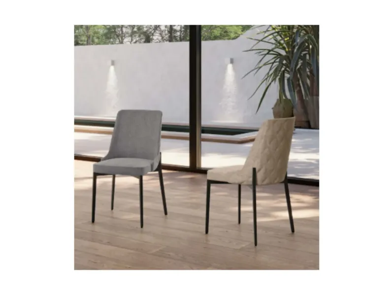Sedia poltroncina 4 sedie ambra di Stones in Offerta Outlet