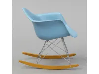 Sedia a dondolo Eames plastic armchair rar Collezione esclusiva a prezzo Outlet