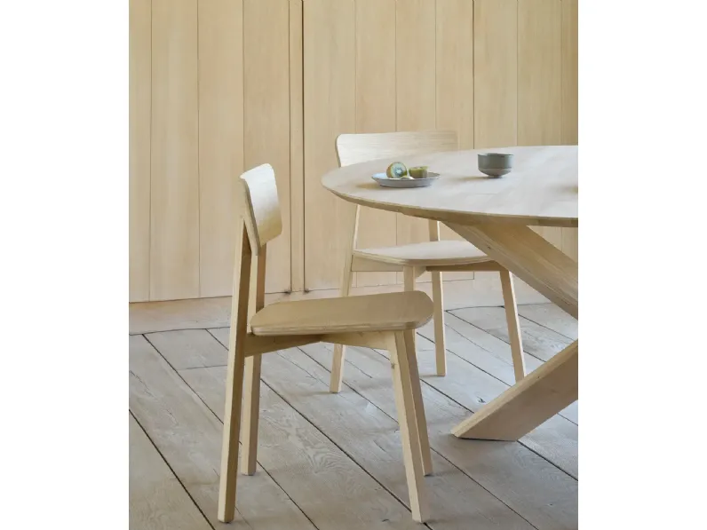 Sedia Ethnicraft casale in rovere Artigianale a prezzo ribassato