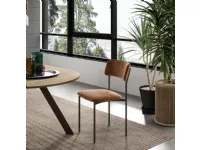 Sedia in tessuto con schienale medio Aura in offerta