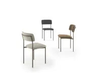 Sedia in tessuto con schienale medio Aura in offerta