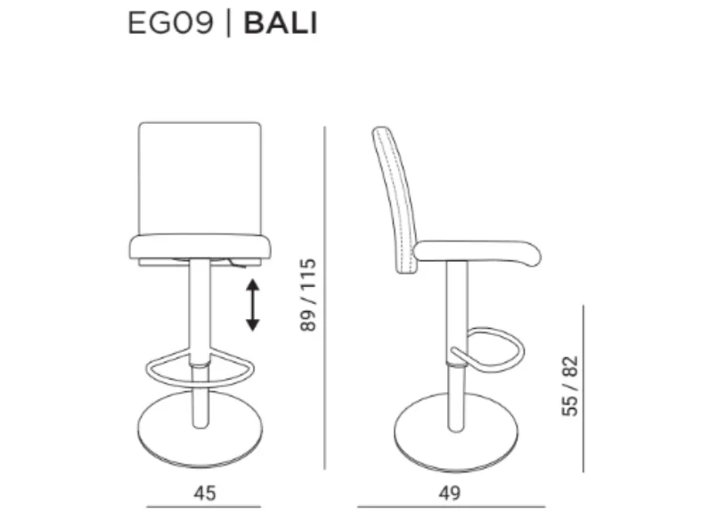 Sedia Bali Easyline: 10% di sconto! Design moderno e confortevole.