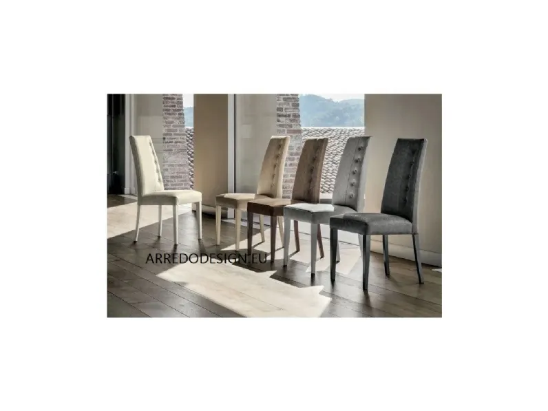 Sedia con schienale alto modello Bellinzona * a prezzo riservato 
