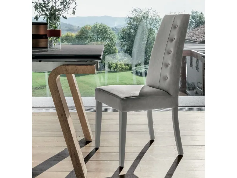 Sedia da soggiorno realizzata in ecopelle Bellinzona * di Target point 
