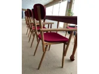 Sedia in legno con braccioli Legno in Offerta Outlet