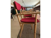 Sedia in legno con braccioli Legno in Offerta Outlet
