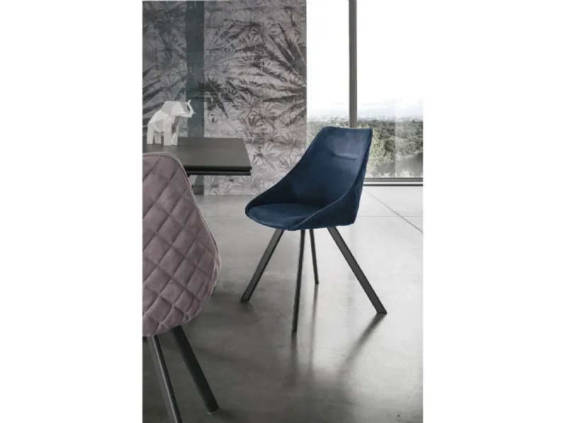 Sedia modello Bilbao con schienale medio di Target point 
