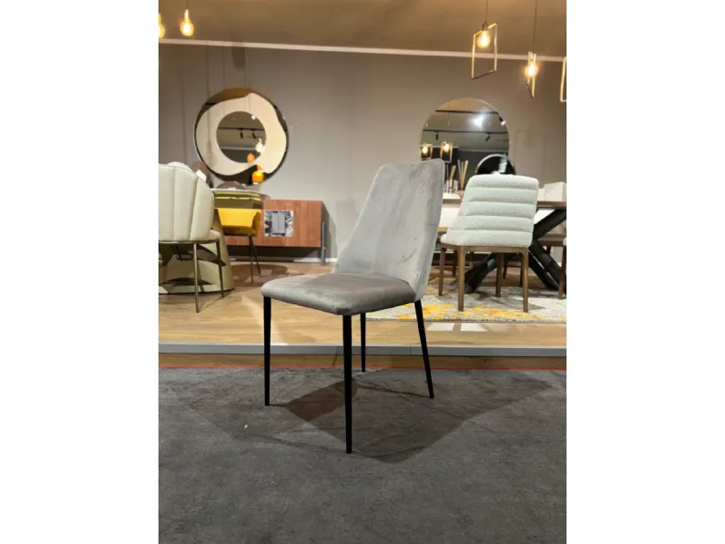 Sedia in tessuto con schienale alto Branch scontata