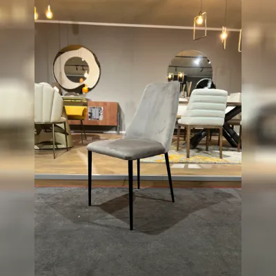 Sedia in tessuto con schienale alto Branch scontata