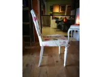 Sedia Sedia in legno rivestita in stoffa  di Callesella in OFFERTA OUTLET -66%