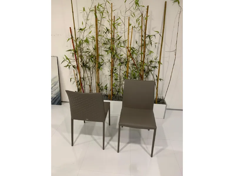 Sedia senza braccioli Norma couture di Cattelan italia a prezzo scontato