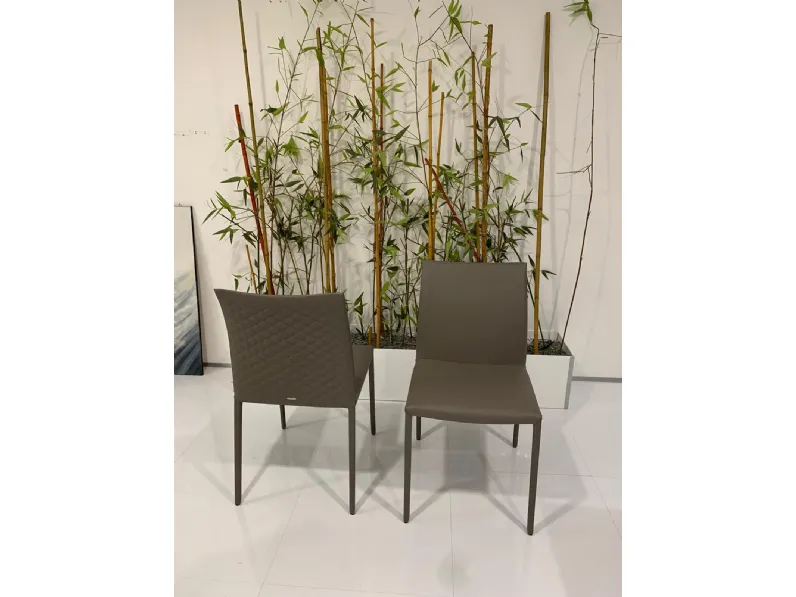 Sedia senza braccioli Norma couture di Cattelan italia a prezzo scontato
